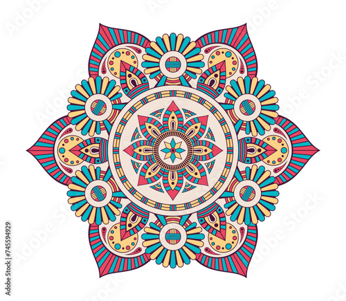 Mandala. Decorative round o...
