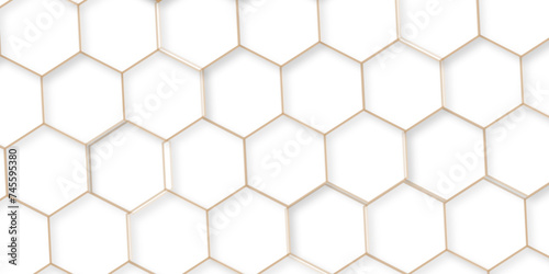  Seamless creative geometric Pattern of white hexagon white abstract hexagon wallpaper or background. 3D Futuristic abstract honeycomb mosaic white background. white hexagon geometric texture.