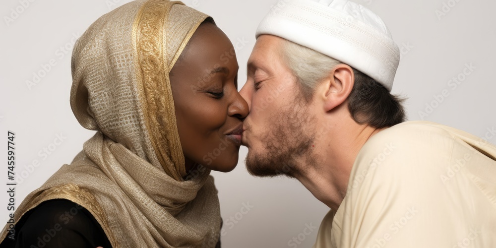The Muslim couple's romance blooms like the fragrant petals of a rose, their love nourished by faith and devotion