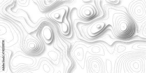 Line topography map contour background, geographic grid. Abstract vector illustration. abstract black or white pattern and Topographic map background.