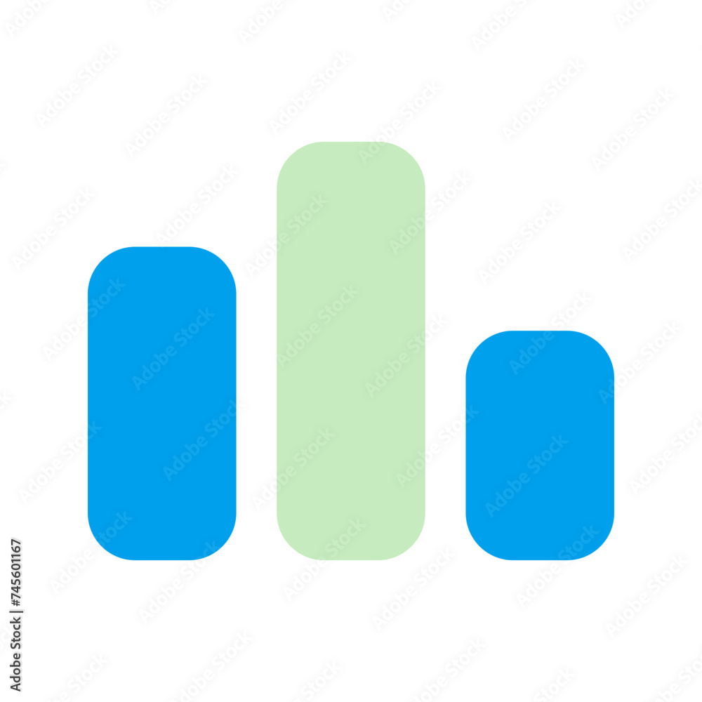 bar chart duo tone bar chart duo tone