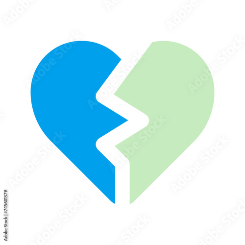 broken heart duo tone