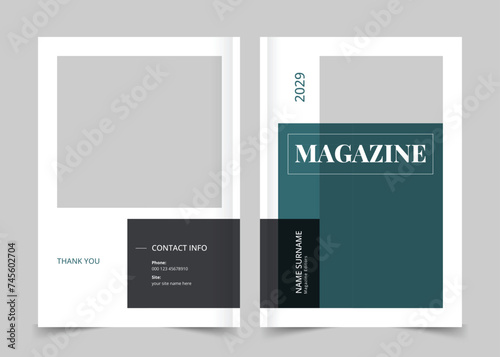 Book Cover, Magazine Template, Fashion Magazine Cover, A4 Cover Page