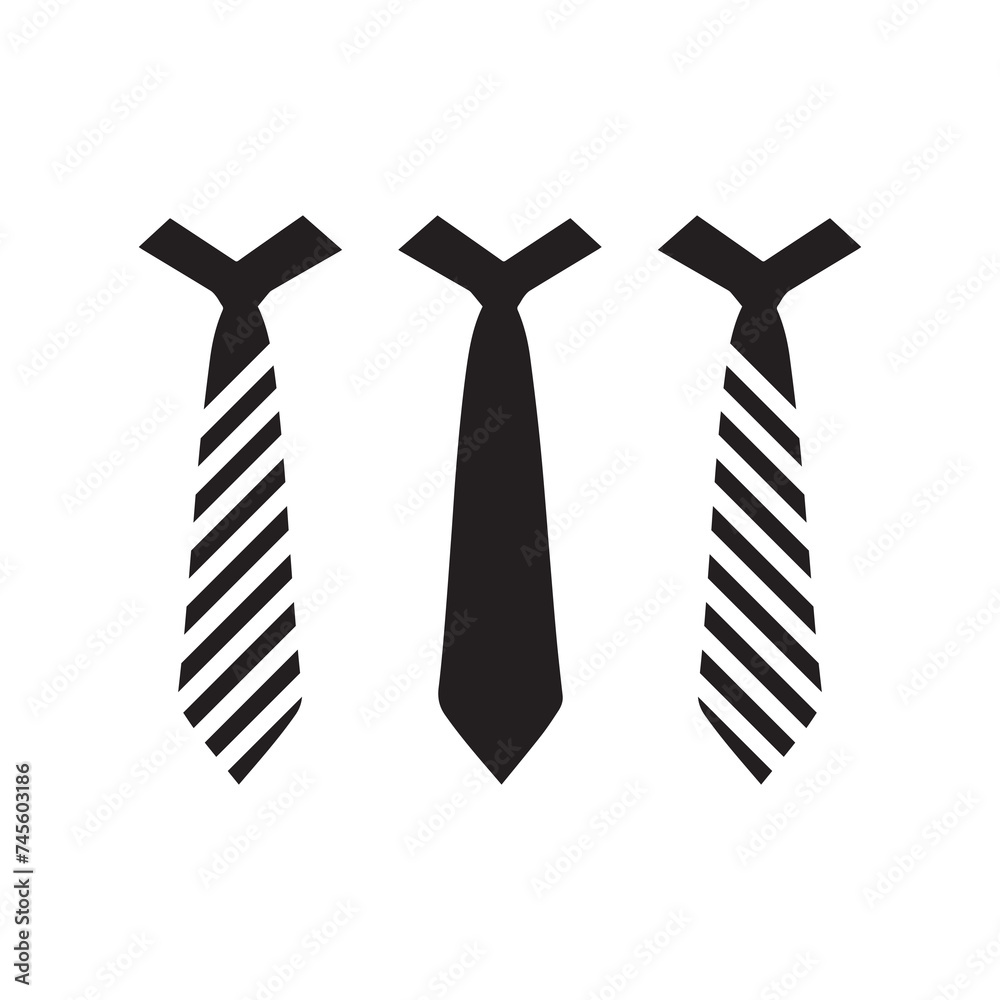 Tie icon isolated on white background vector design. Tie icon isolated on white background vector design.