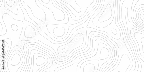 The stylized height of the topographic map in contour, lines. Topography and geography map grid abstract backdrop. creative cartography illustration. Black and white landscape geographic pattern.