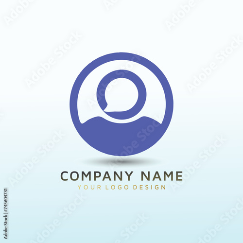 Chatting Mind vector logo design