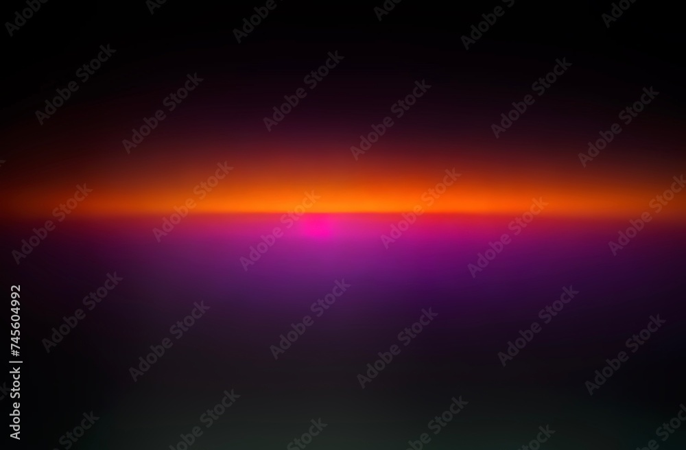 Very blur grainy noice vibrant bright color patches in hues of purple and orange. A lot of black space around the edges