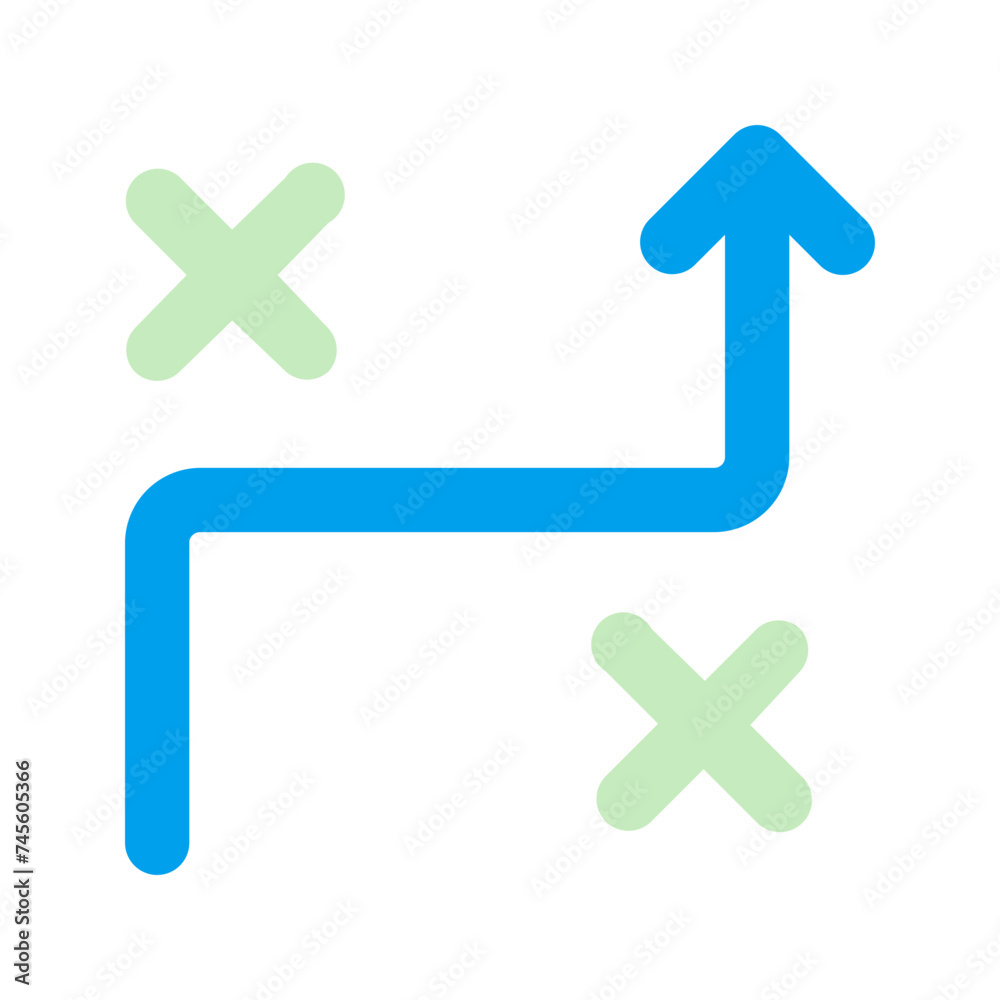 Fototapeta premium strategy duo tone