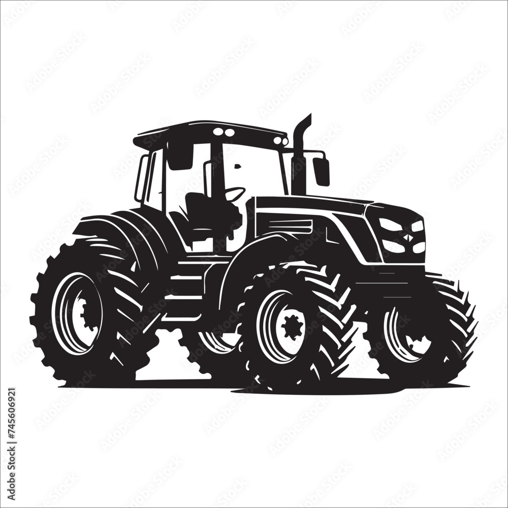 Black Tractor Silhouette: Nostalgic Farming Charm
Rural Agriculture Icons: Classic Tractor Silhouettes
Harvest Time Essentials: Farm Tractor Vector Set
Country Life Collection: Rustic Tractor