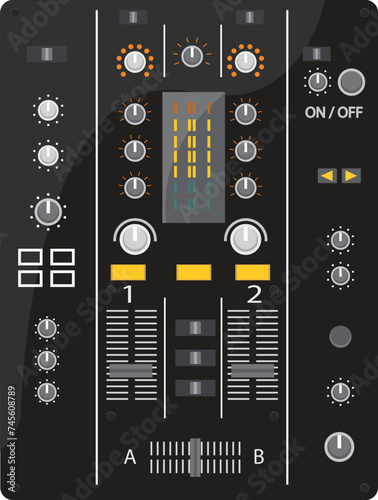 monitor mixer turn table.. dj equipment mixer design