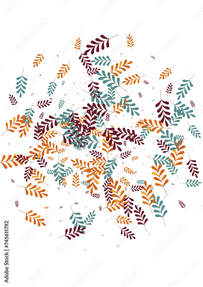 Orange Leaf Background White Vector. Plant Cartoon Design. Red Foliage. Green Leaves Natural. Image Set. Orange Leaf Background White Vector. Plant Cartoon Design. Red Foliage. Green Leaves Natural. Image Set.