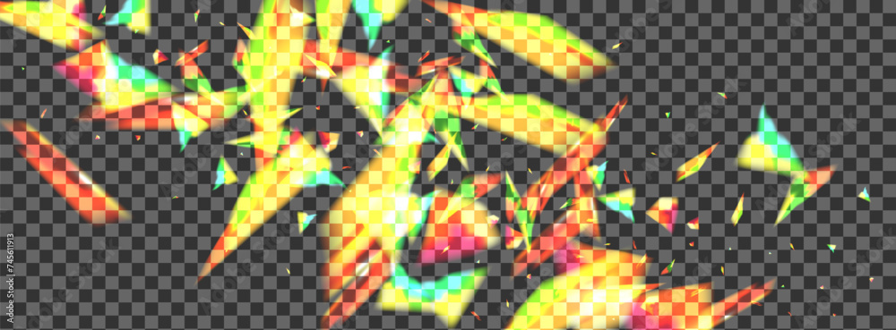 Obraz premium Blur Twinkle Background Transparent Vector. Spark Beautiful Wallpaper. Glow Vibrant Card. Bright Radiant. Flare Isolated Illustration.