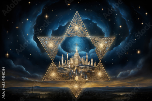 The Star of David, Passover, commemorating the liberation of the Jewish people