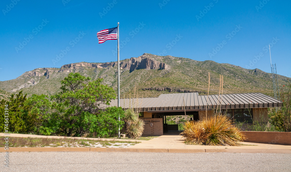 Naklejka premium Visitor Center at Guadalupe Mountains National Park in Western Texas