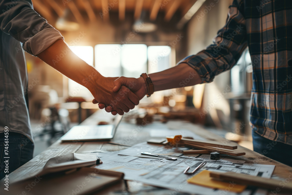 businessman, shaking hands, background, strategy, office, team, teamwork, work, communication, discussion. businessmen shake hands successful merger and acquisition with a handshake via generative AI. businessman, shaking hands, background, strategy, office, team, teamwork, work, communication, discussion. businessmen shake hands successful merger and acquisition with a handshake via generative AI.
