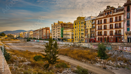 panorama of the old town Malaga