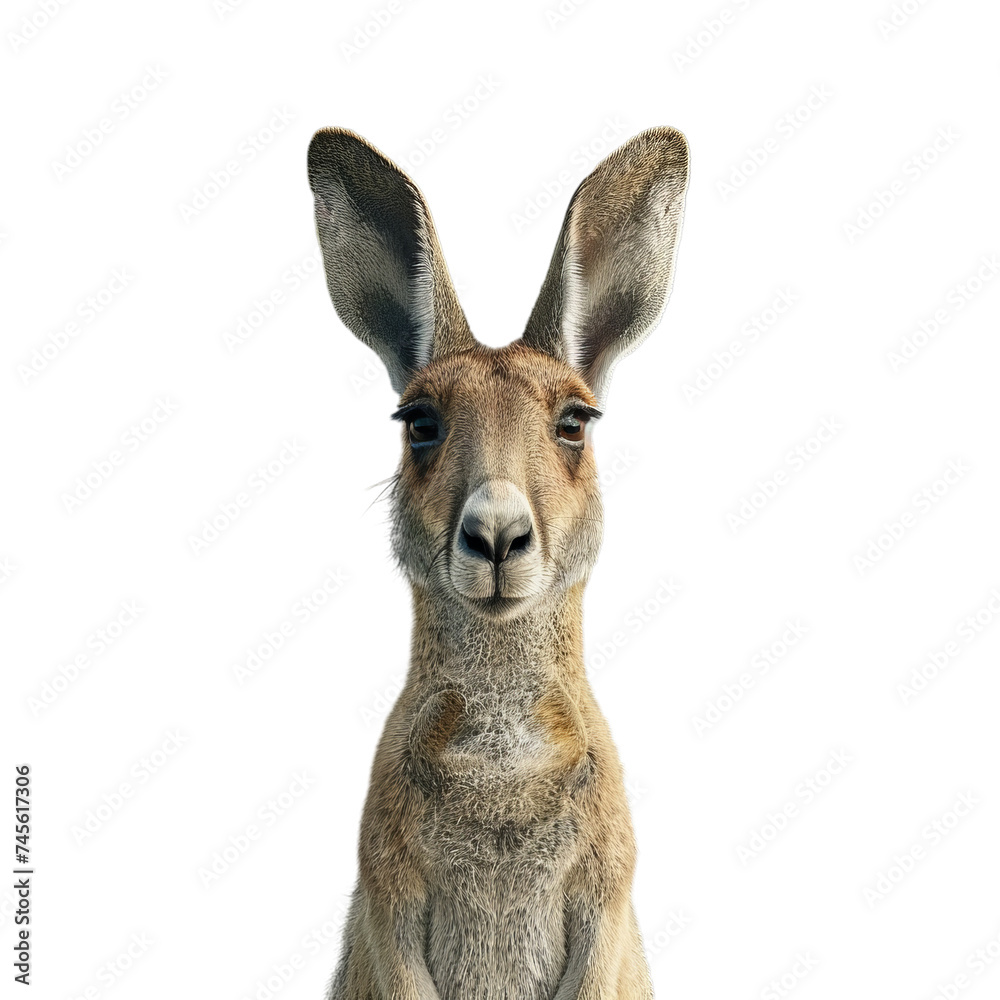 kangaroo isolated on transparent background, png