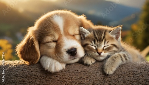 kitten and puppy © Wonderful Life 