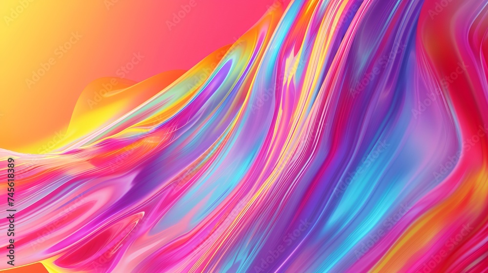 abstract colorful background with smooth lines and waves in red, yellow, blue and pink colors abstract colorful background with smooth lines and waves in red, yellow, blue and pink colors