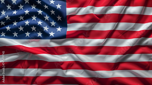 Wavy american flag background