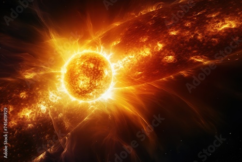 Stellar Solar Flares and Cosmic Activity.  © ZeeZaa