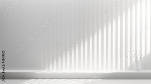 Minimalist blurred background, window, shadow, overlay on wall, abstract background, natural light, presentation product background