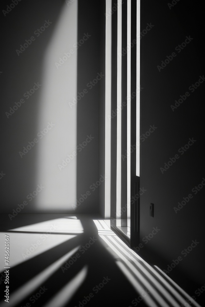 a black and white photo of a lamp in a dark room a black and white photo of a lamp in a dark room