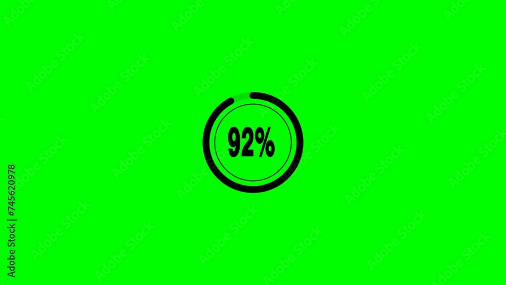 Stock Video Of A Loading Progress Bar Animation Background Circle