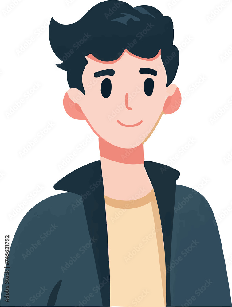 Man illustration created by artificial intelligence. Man illustration created by artificial intelligence.