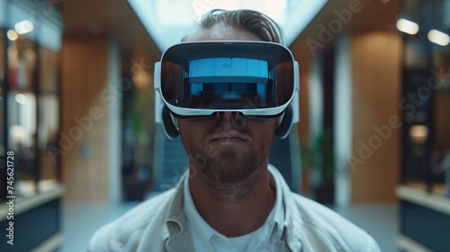 Innovative Business Leader in VR Glasses © Balerinastock