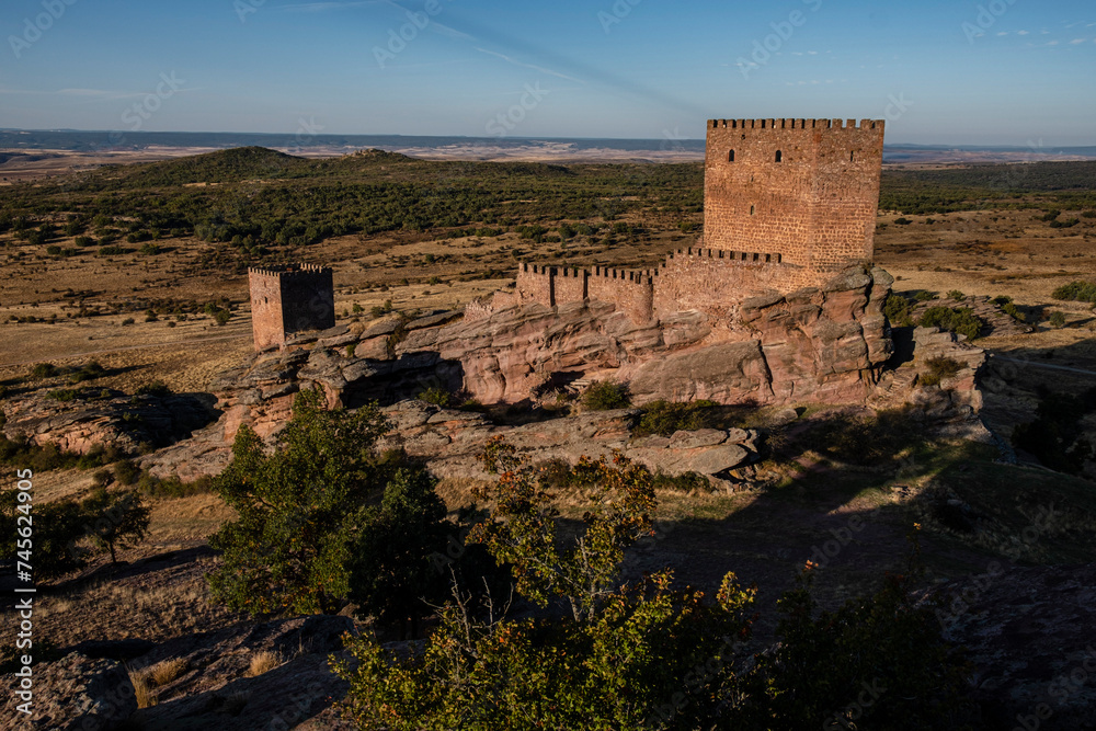Zafra castle, 12th century, Campillo de Dueñas, Guadalajara, Spain