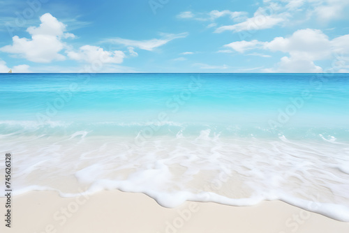 Beautiful beach and tropical sea in   Japan. Nature background.