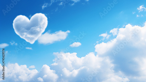a blue sky with clouds