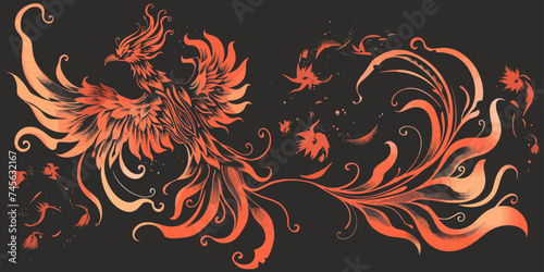 Phoenix Old Illustration