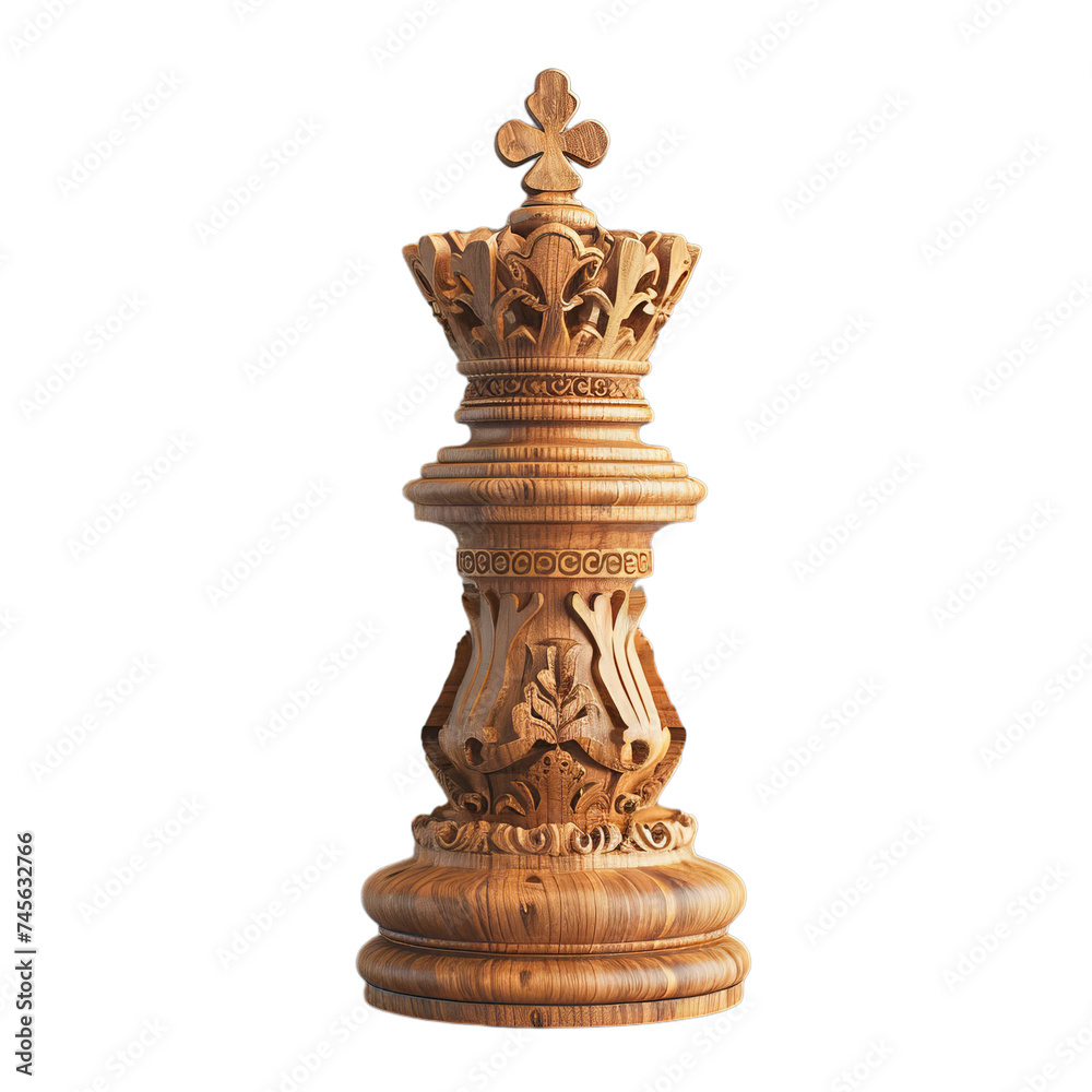 chess queen isolated on transparent background, png