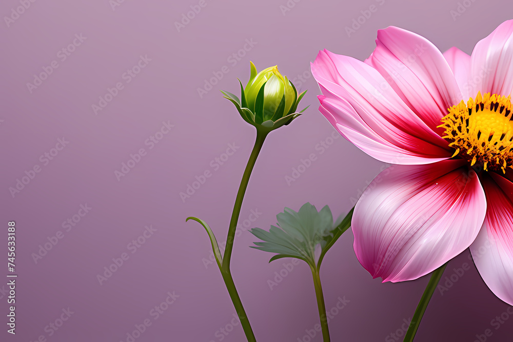 Obraz premium pink flower, generative ai