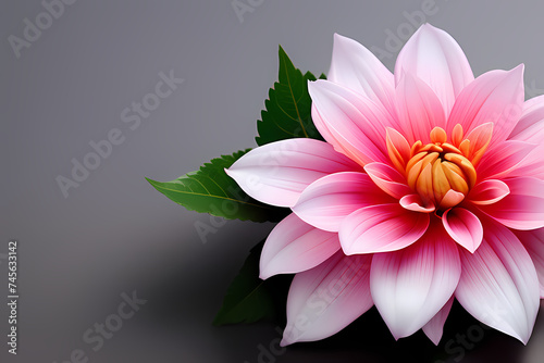 pink water lily  generative ai