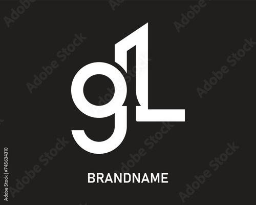 Letter gl logo design template