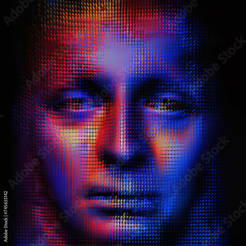 a close up of a man's face