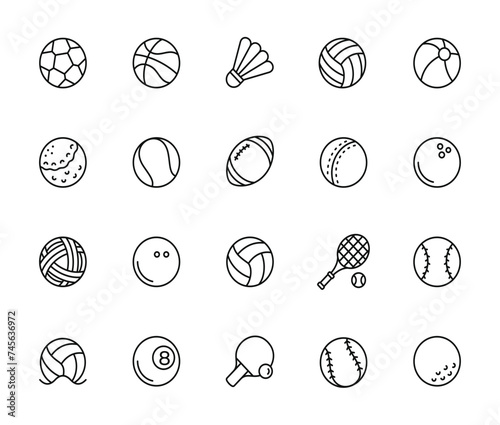 Sport line icon isolated on transparent background