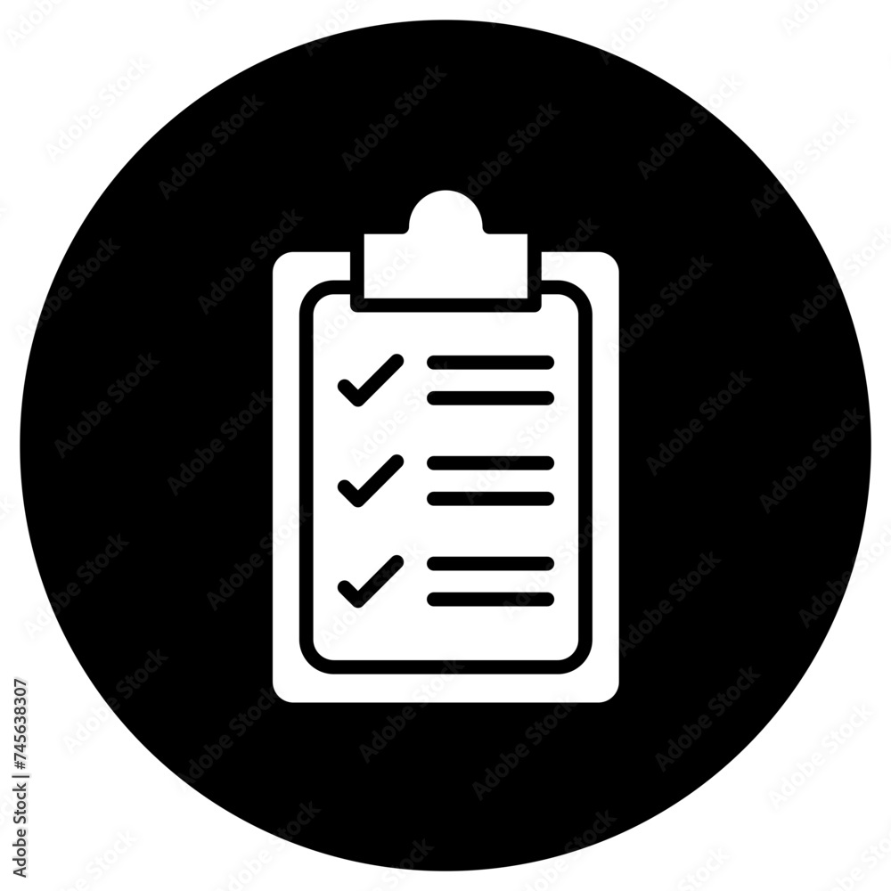 Checklist Vector Icon Design Illustration Checklist Vector Icon Design Illustration