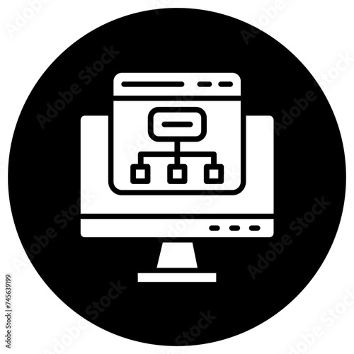 Sitemap Vector Icon Design Illustration