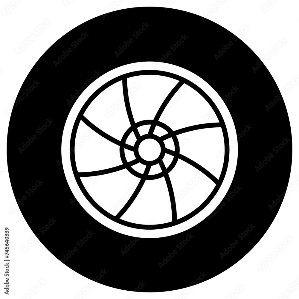 Lens Vector Icon Design Illustration Lens Vector Icon Design Illustration