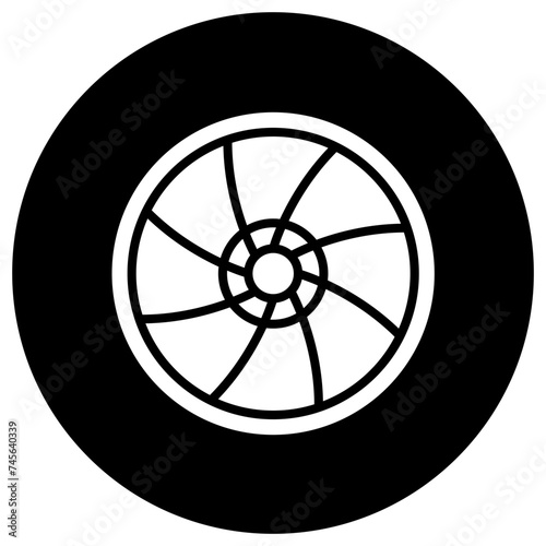 Lens Vector Icon Design Illustration