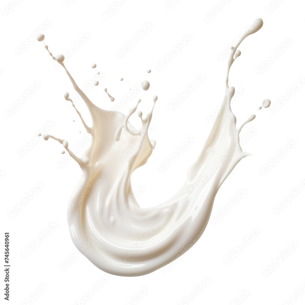 Splash of milk or cream, cut out