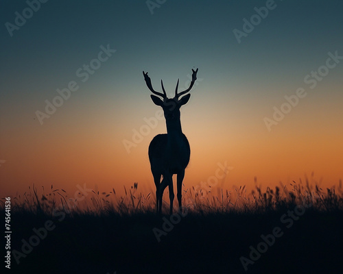 Elegant animal silhouettes in 4k highlighting wildlifes grace set against an invisible backdrop