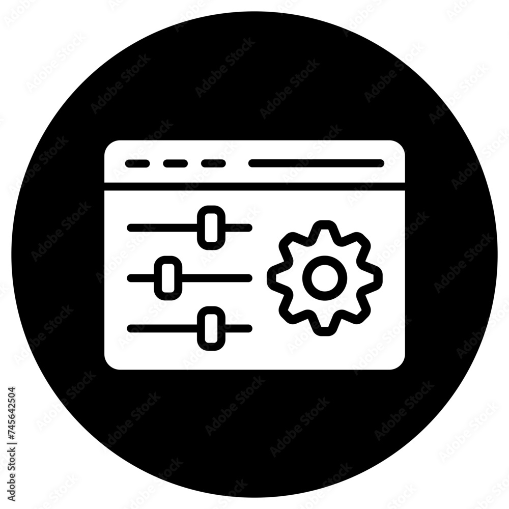 Configuration Vector Icon Design Illustration Configuration Vector Icon Design Illustration
