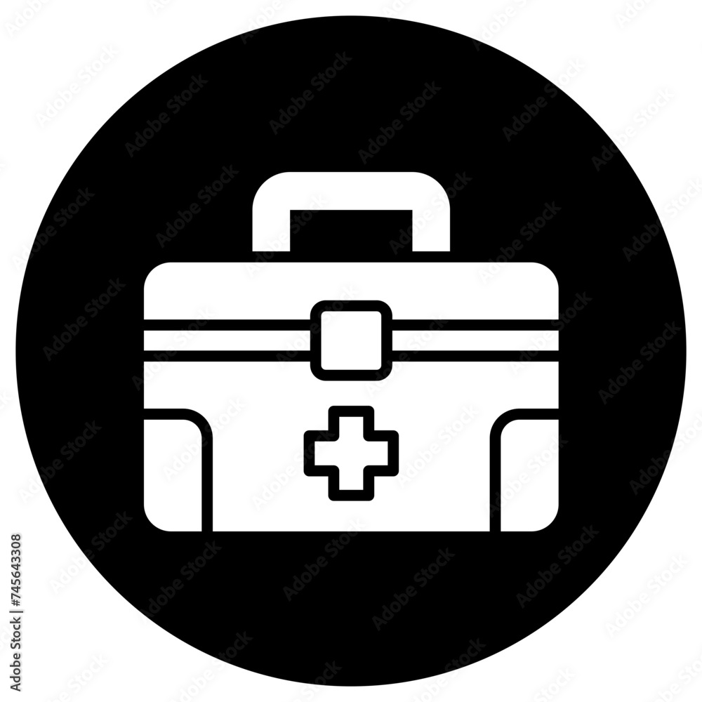 Obraz premium First Aid Kit Vector Icon Design Illustration