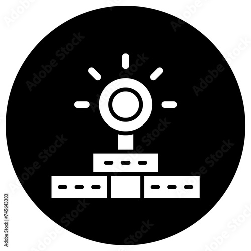 Head Mirror Vector Icon Design Illustration