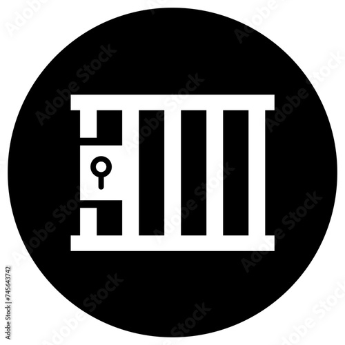 Jail Vector Icon Design Illustration